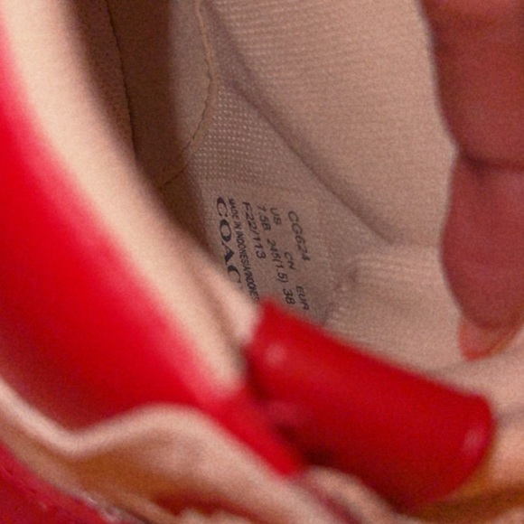 ❤️NEW**COACH❤️ WOMENS HIGH TOP LEATHER SNEAKERS - Picture 6 of 10